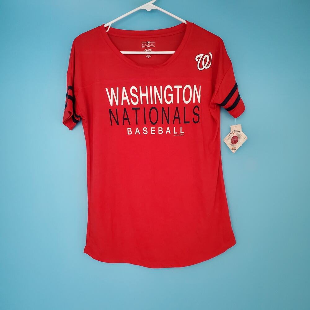 NEW MLB Tee Size XS Washington Nationals Short Sleeve Genuine Merchandise